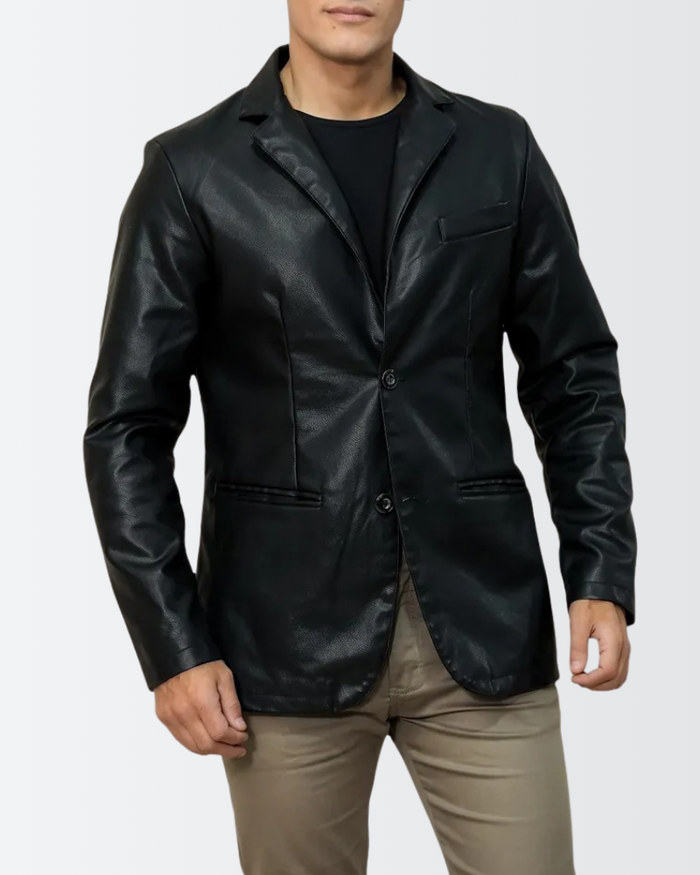 Jaqueta Leather Premium — Preta