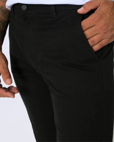 Calça Masculina Slim em Sarja com Lycra – Estilo Esporte Fino e Bolso Faca