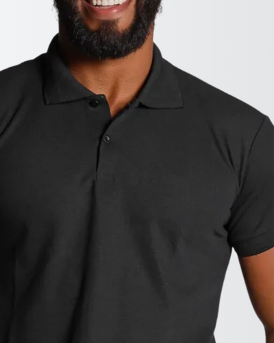 Camisa Polo Masculina em Algodão Piquet
