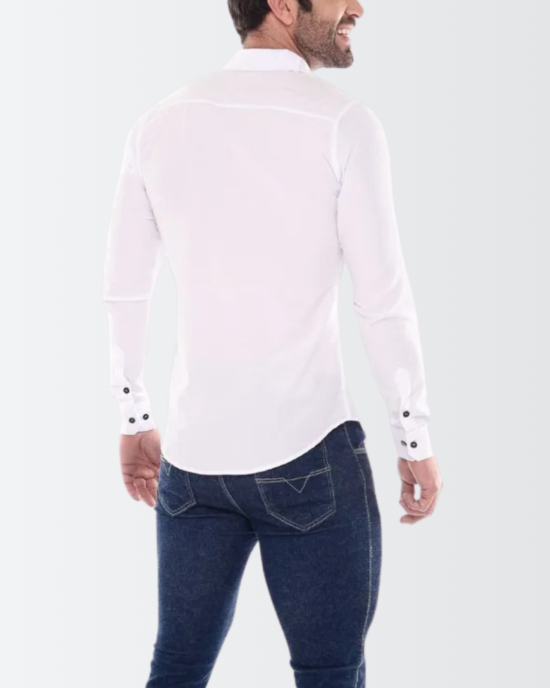 Camisa Social Masculina Manga Longa