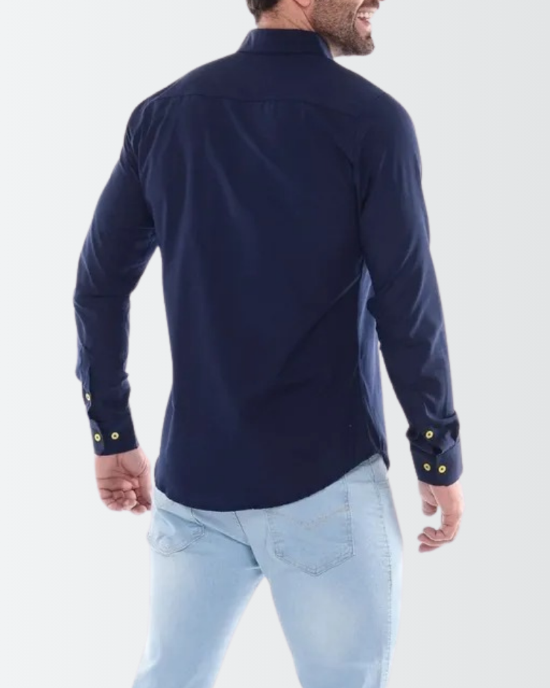 Camisa Social Masculina Manga Longa