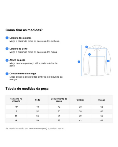 Camisa Social Masculina Manga Longa