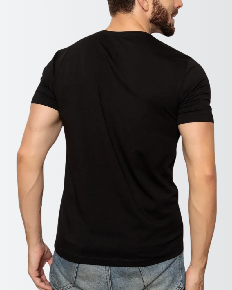 Camiseta Masculina Slim Fit Basica Algodão Egípcio