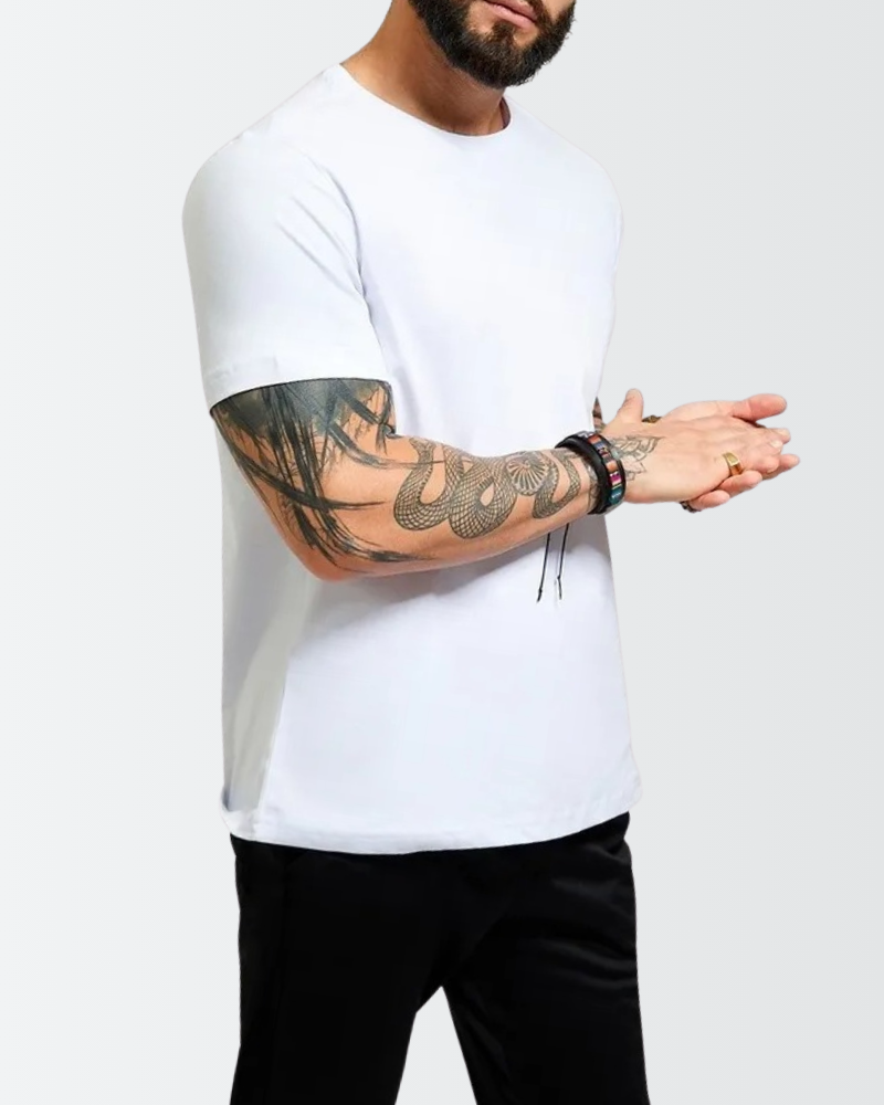 Kit 5 Camiseta Masculina 100% Algodão Basica