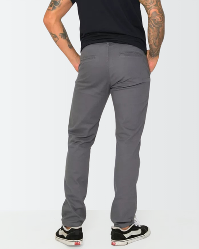Calça Masculina Slim em Sarja com Lycra – Estilo Esporte Fino e Bolso Faca