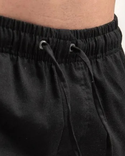 Calça Em Linho Com Cordão Ajustável