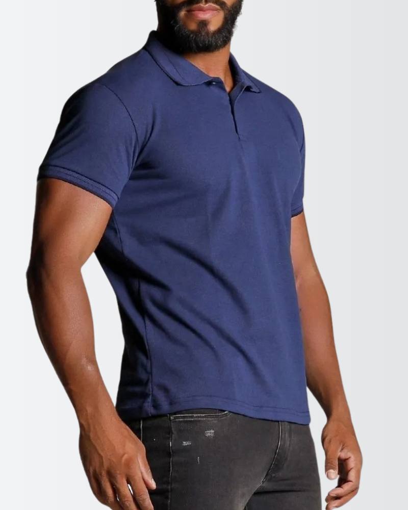Camisa Polo Masculina em Algodão Piquet