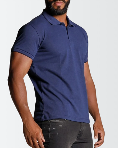 Camisa Polo Masculina em Algodão Piquet