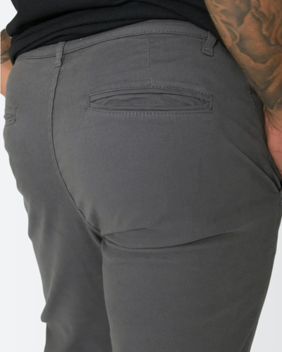 Calça Masculina Slim em Sarja com Lycra – Estilo Esporte Fino e Bolso Faca