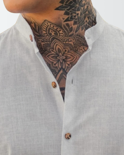 Camisa Social Masculina Manga Curta – Galileus