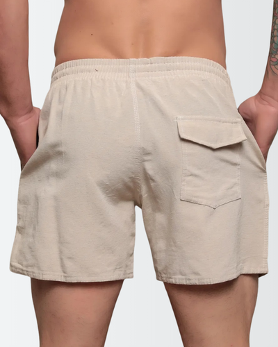 Short Linho Mauricinho Tendencia Verão Moda Praia