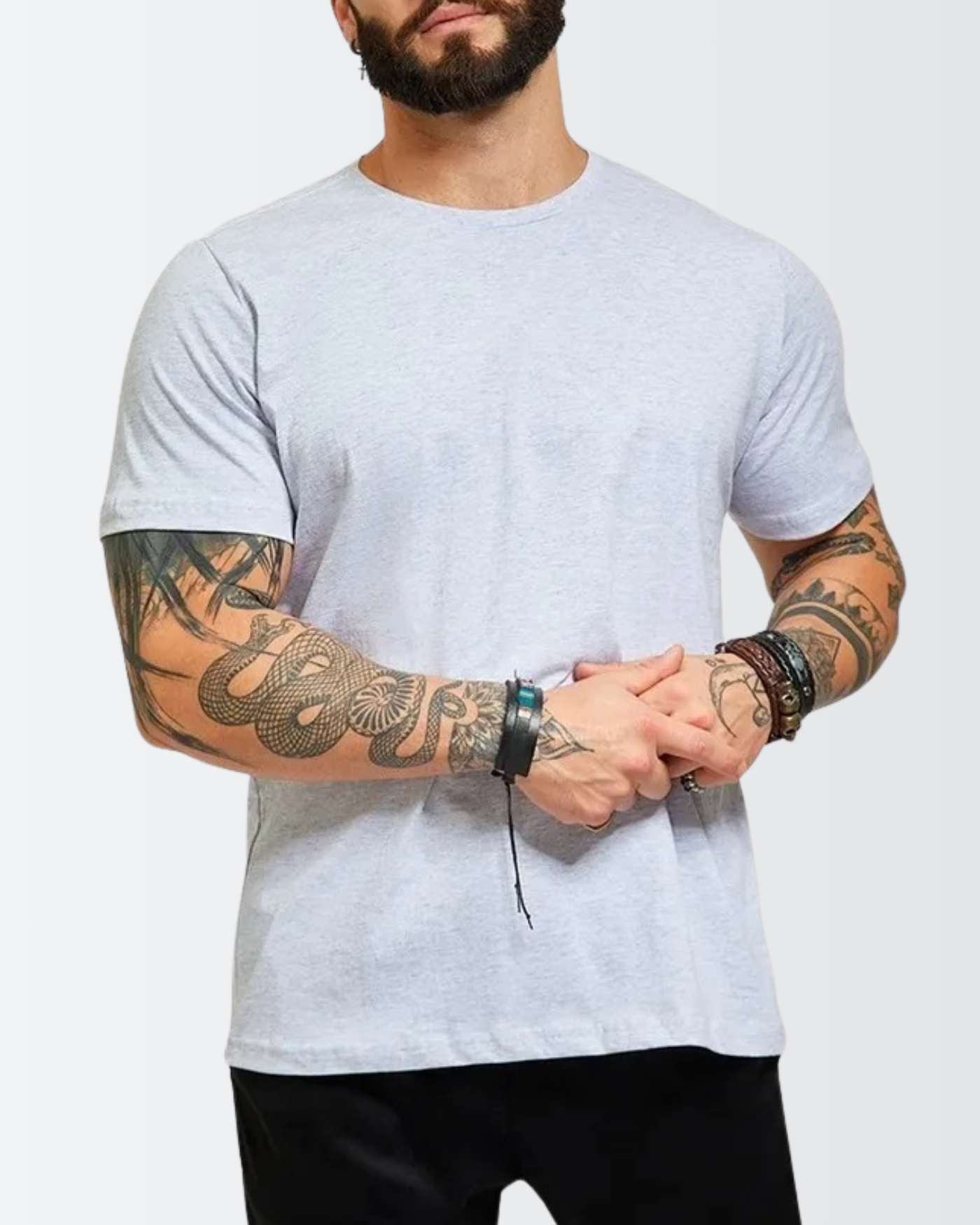 Kit 5 Camiseta Masculina 100% Algodão Basica