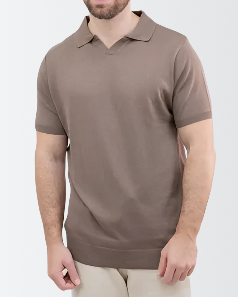 Camisa Masculina Polo Gola V Tricot