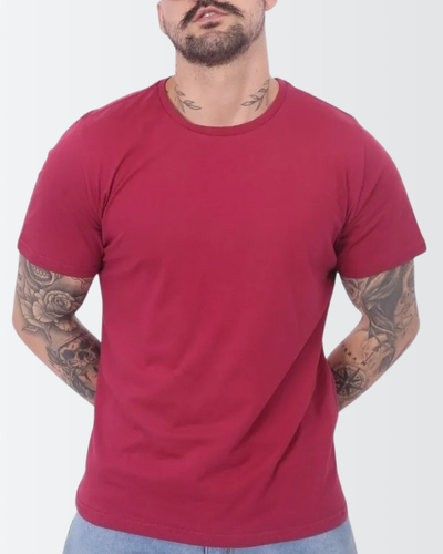 Kit 5 Camiseta Masculina 100% Algodão Basica