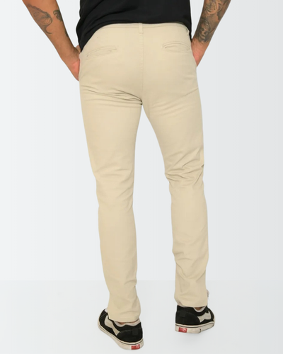Calça Masculina Slim em Sarja com Lycra – Estilo Esporte Fino e Bolso Faca