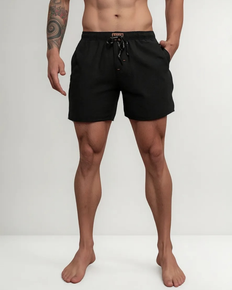 Short Linho Mauricinho Tendencia Verão Moda Praia