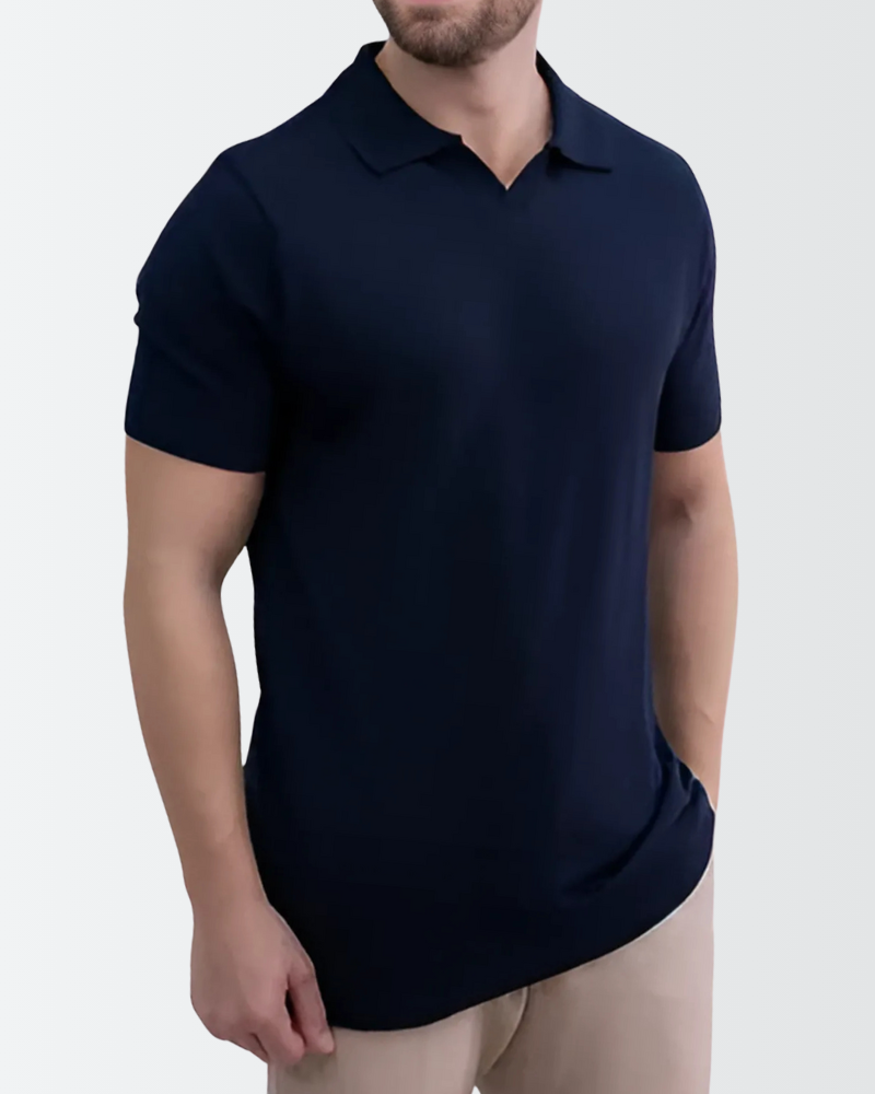 Camisa Masculina Polo Gola V Tricot