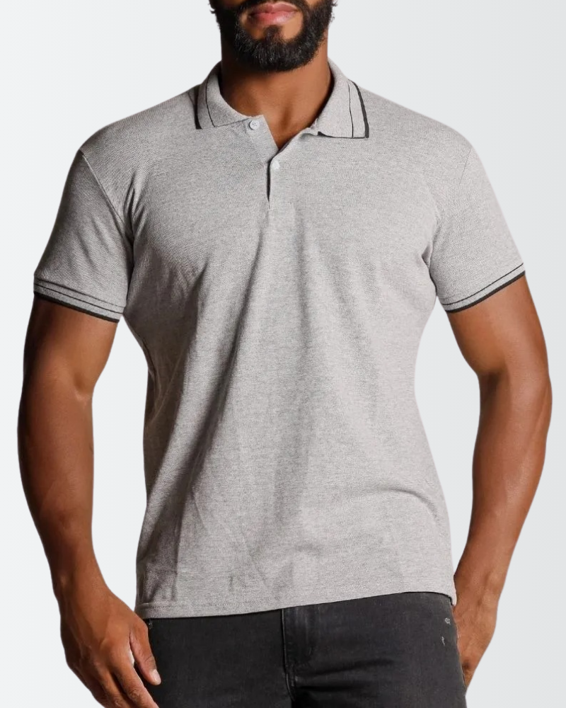 Camisa Polo Masculina em Algodão Piquet
